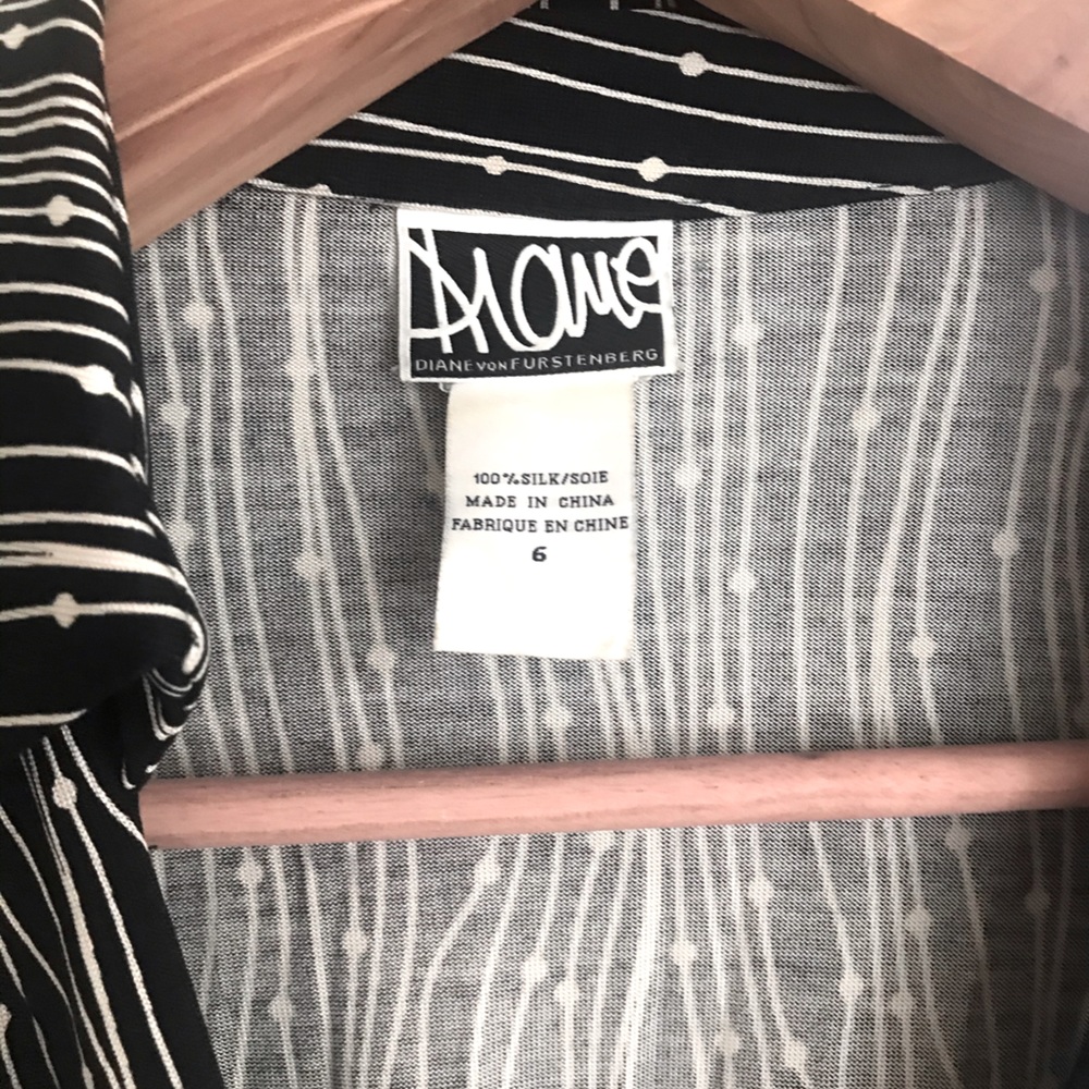 DVF silk jersey wrap dress